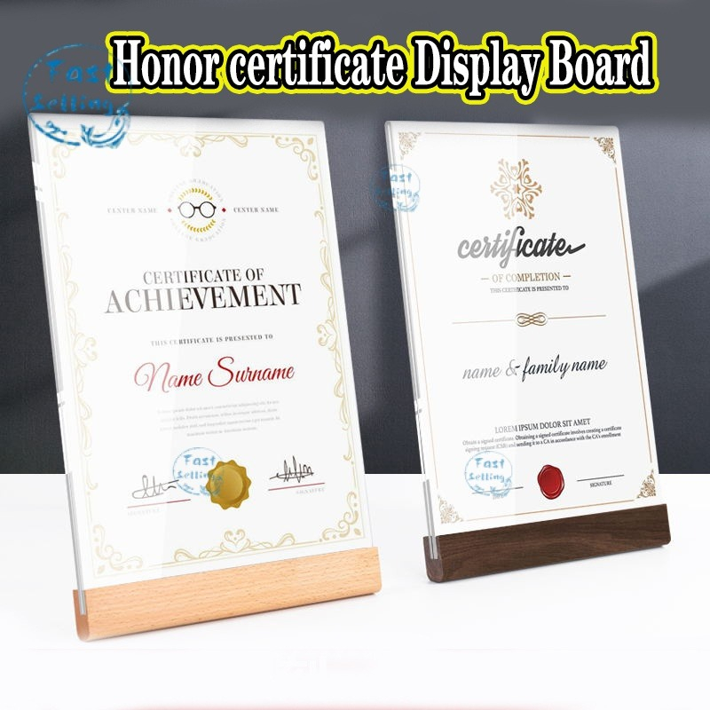Honor Certificate Award-Winning Display Mounting Frame Authorization ...