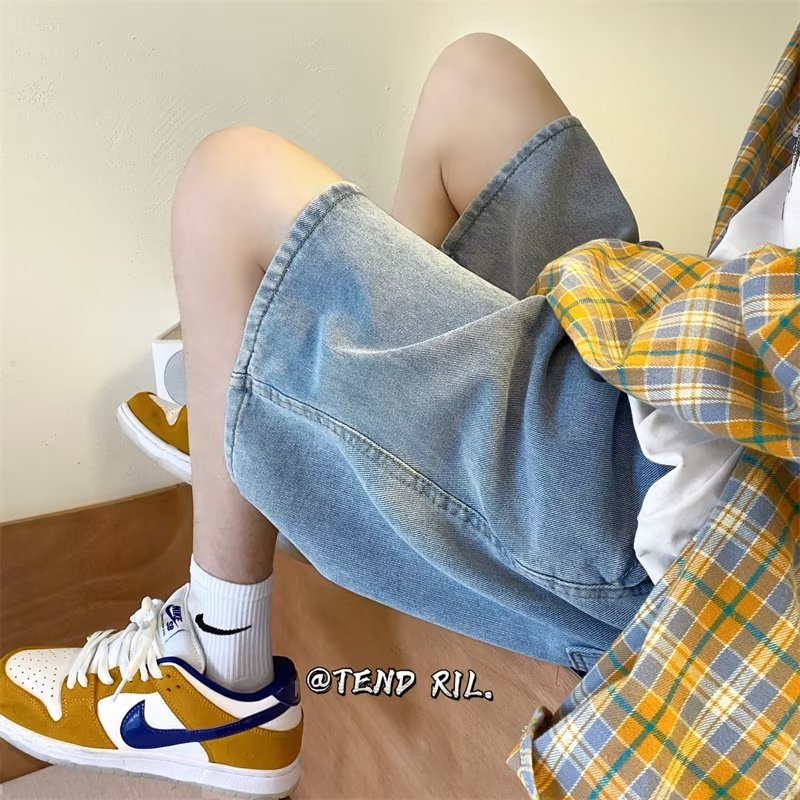 saferido boy outfits American Ins High Street Multi-Pocket Overalls Men's Loose Straight Casual Pants Autumn Drape Wide Leg Pants