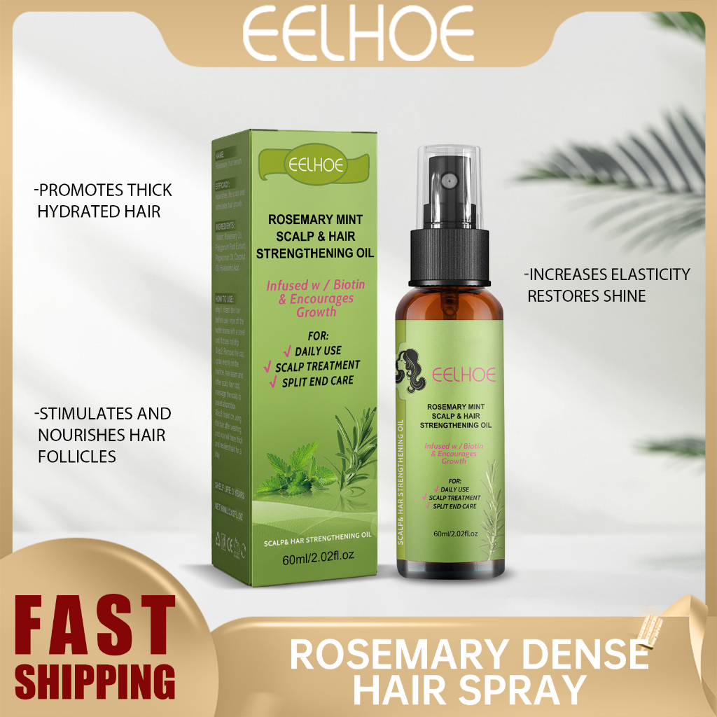 EELHOE Rosemary Dense Hair Spray Hair Growth Serum Hair Scalp