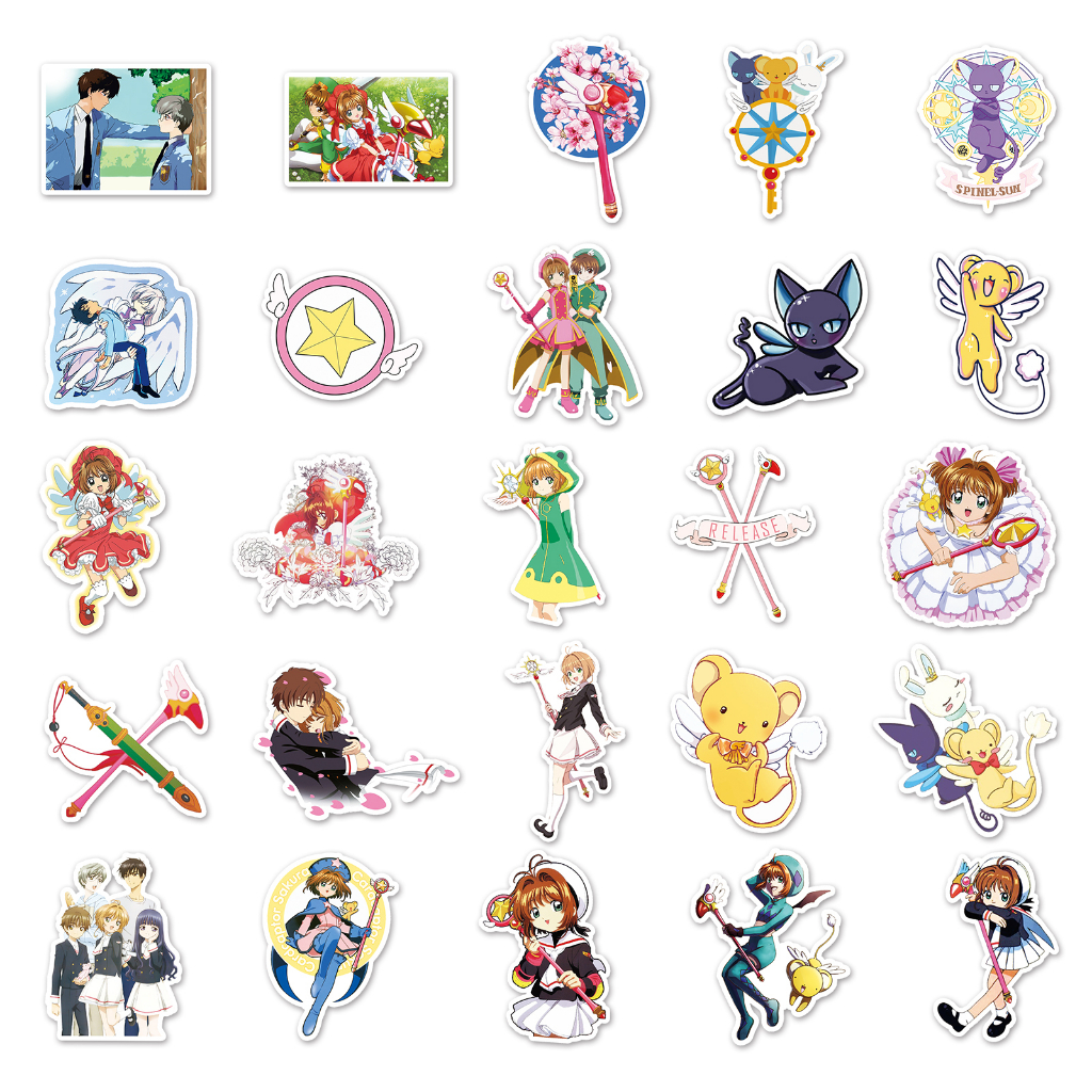 50 Piece Funny Cardcaptor Sakura Stickers Waterproof DIY For Phones ...