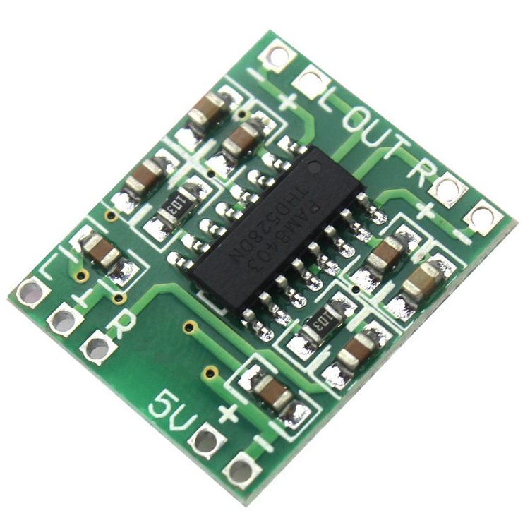 MINI8403 PAM8403 Super Mini Class D Amplifier 5v Stereo 2x3W Digital