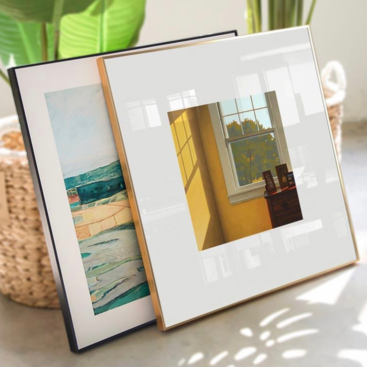 【Customizable Size】 Ins Aluminum Alloy Photo Frame Ultra Thin Large ...