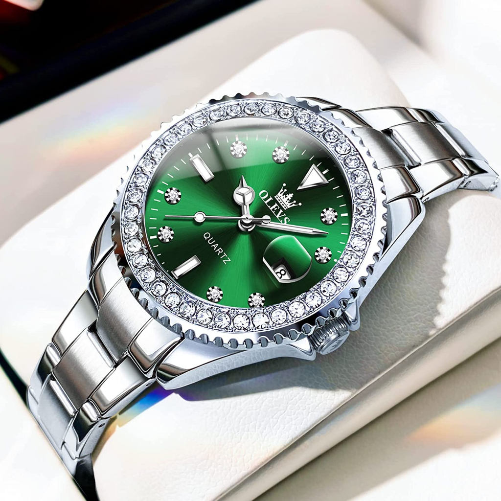 OLEVS NEW 2024 Watch For Woman silver Waterproof Original On Sale Women