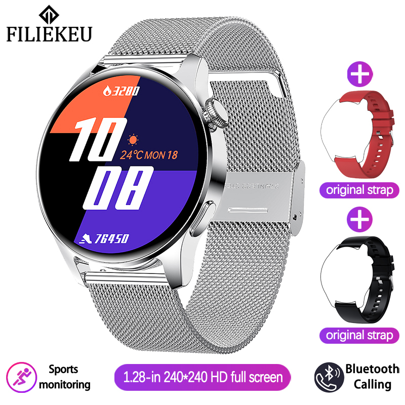 FILIEKEU original smart watch HD full touch screen bluetooth call