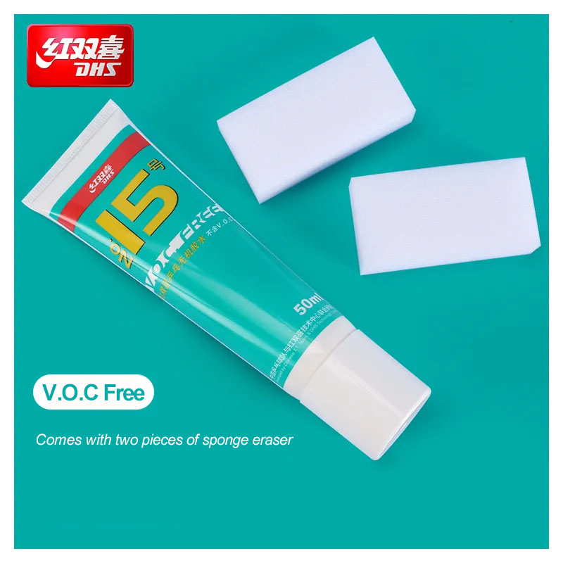 Original DHS No.15 Table Tennis Glue VOCFree Waterbased 50ml Ping