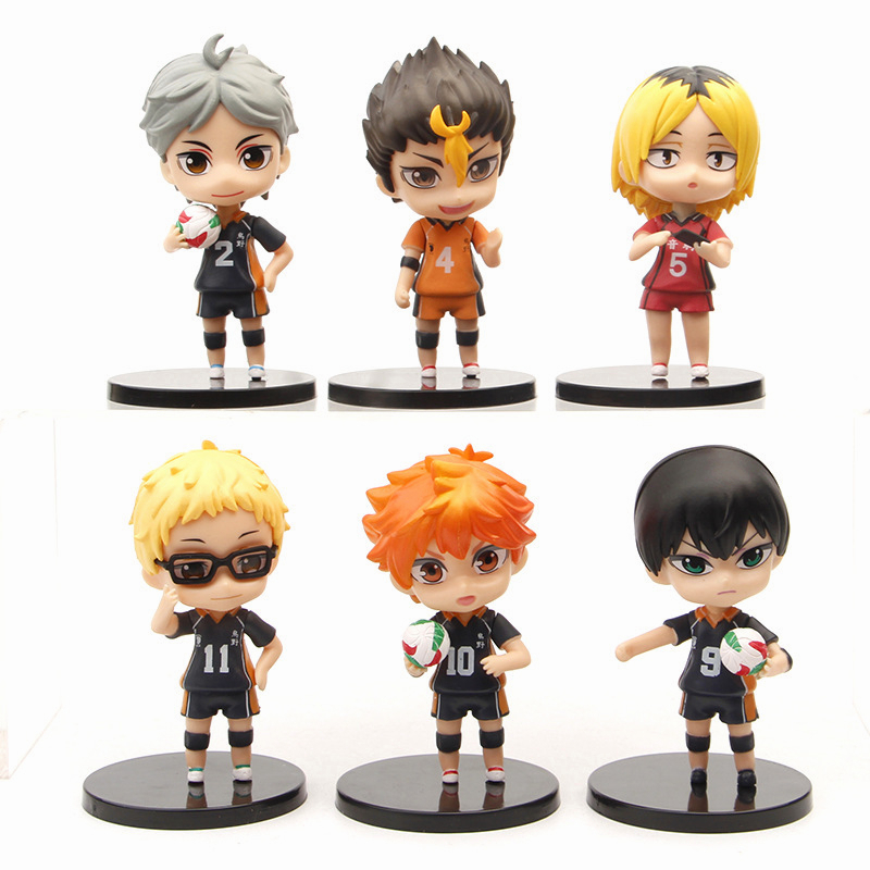 Haikyuu!!、Shoyo Hinata Tobio Kageyama Anime Cosplay Pins Brooch Badge Toys  9pcs