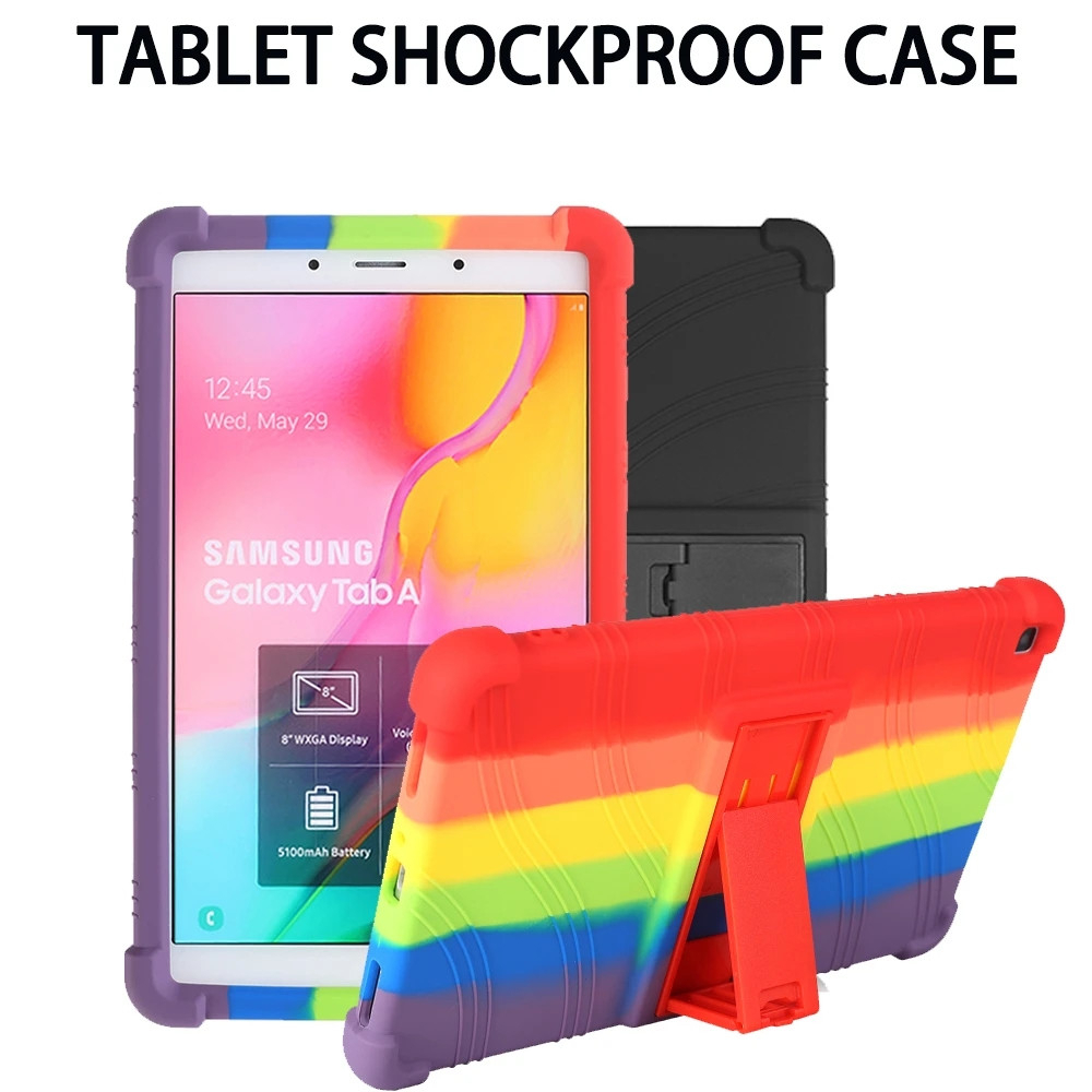 Samsung Galaxy Tab A 2019 2018 T295 T290 T387 P200 P205 Case inch  Safe Shockproof Silicone Cover Tablet Protective Sleeve