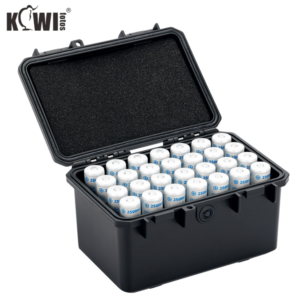 Kiwifotos 28 Vetical Slot 18650 Battery Case , IP 67 Sealed & EVA Foam ...