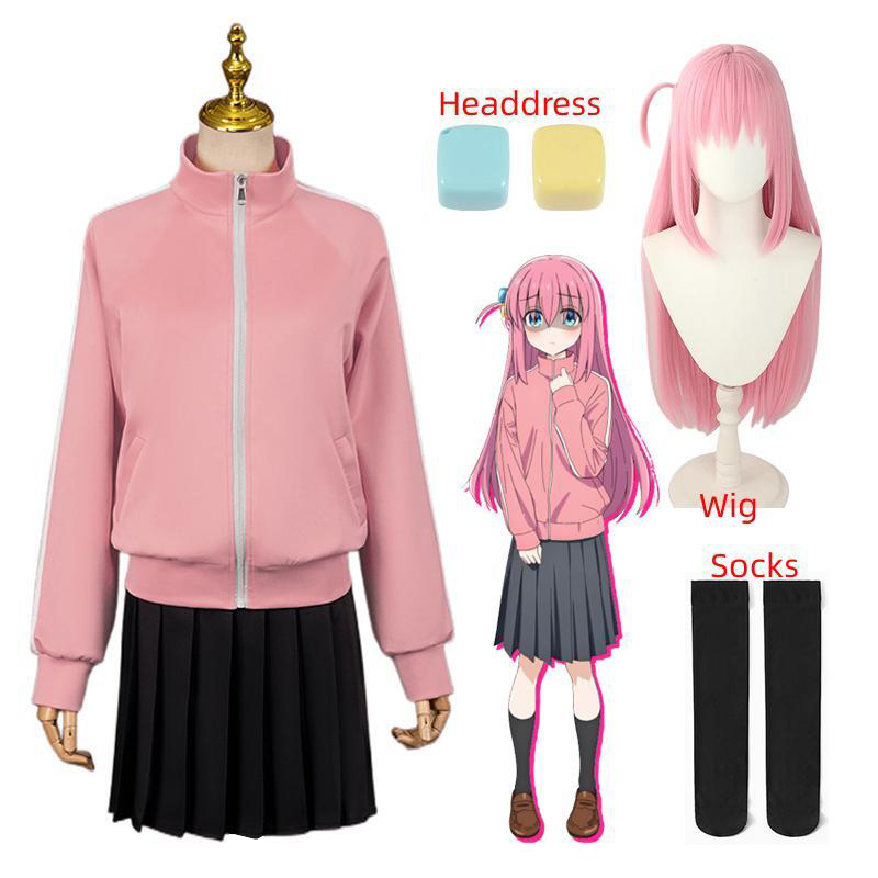 Gotou Hitori Cosplay Bocchi The Rock Gotou Hitori Cosplay Costume JK ...