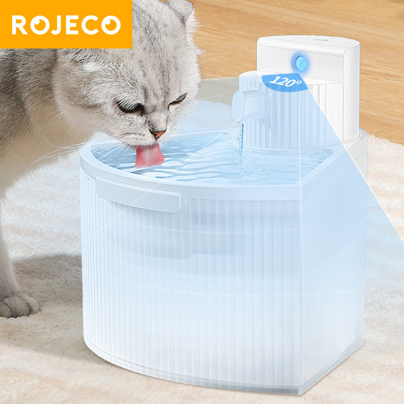 Rojeco Wireless Water Fountain For Dog Battery Operated Automatic