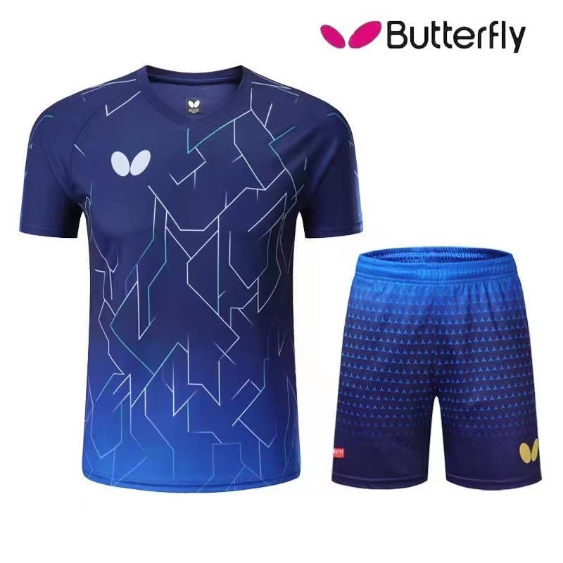 Butterfly Table Tennis Jersey Men's and Women's Breathable Quick Drying