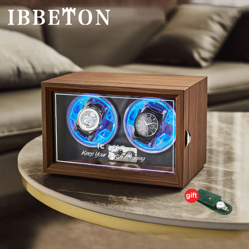 IBBETON Watch Box Luxury Brand Wooden Watch Winder High End 1 2 4 Slot ...