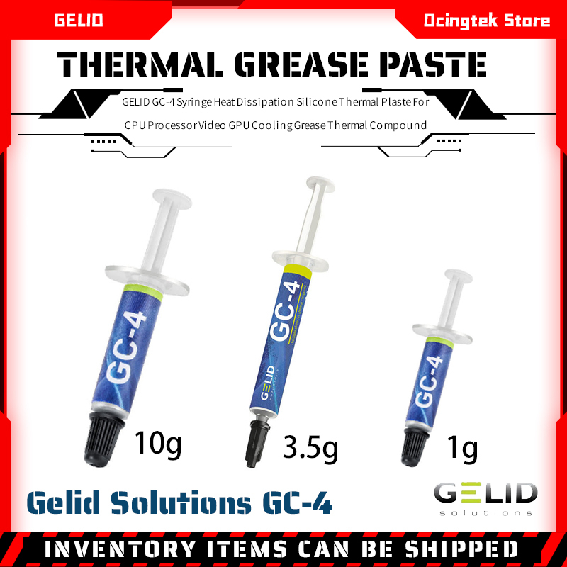 Gelid Gc 4 Syringe Heat Dissipation Silicone Thermal Plaste For Cpu Processor Video Gpu Cooling