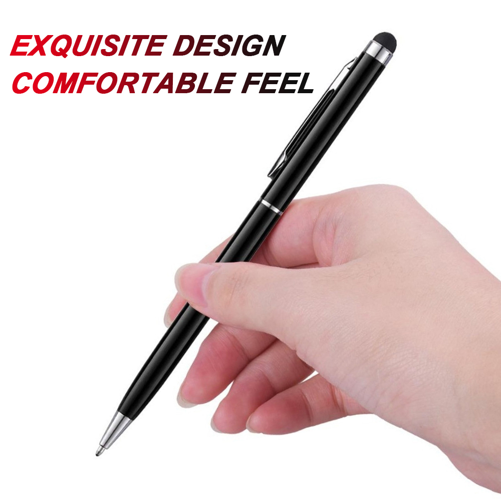 10pcs/set Universal 2 in 1 Metal Stylus Pens with Ballpoint Pens Touch ...