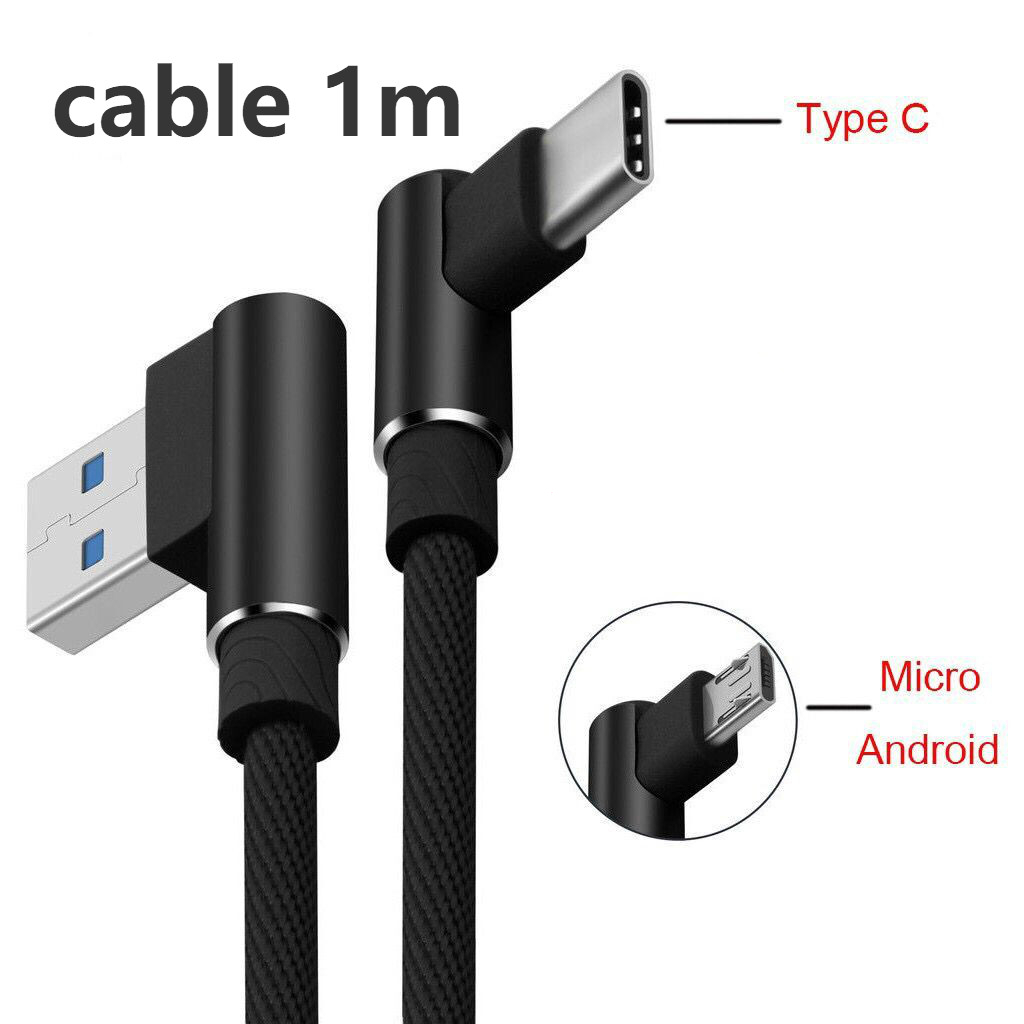 2.4A cable 1m for ios android micro type-c USB game cable | Shopee ...