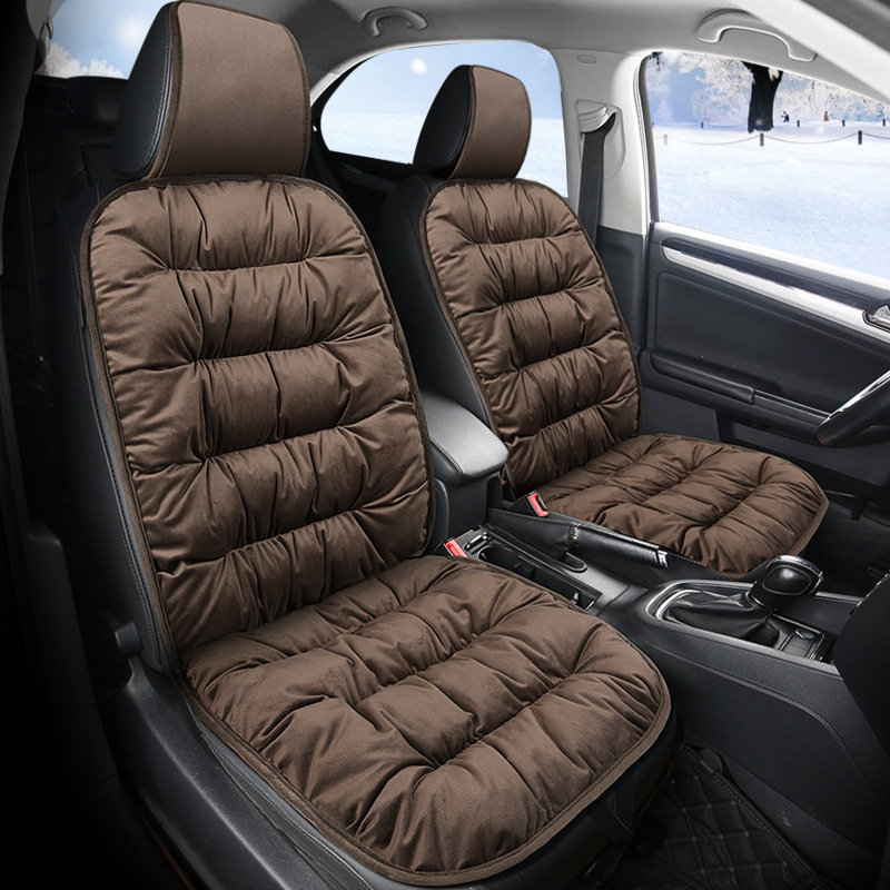 New Down Cotton Plush Car Seat Cushion Universal Front and Rear Seat