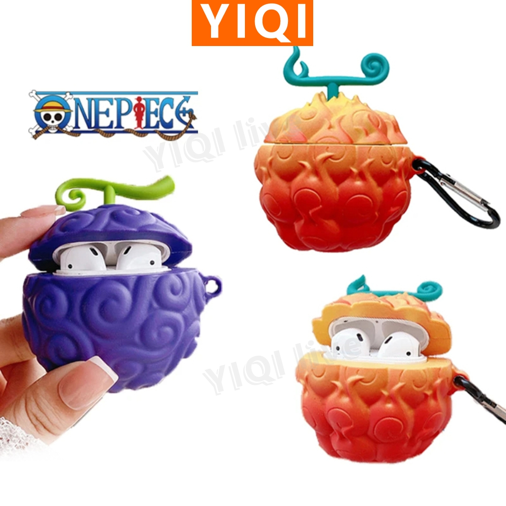 Coque AirPods Pro One Piece - Thème Portgas D. Ace Fruit Du Feu - Rouge, Anti-choc - Occasion En Bon état