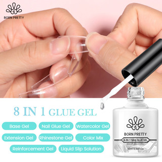 Liquid Gummy Gel (Nail Rhinestone Glue Gel with Pen tip, 10ml Clear Na