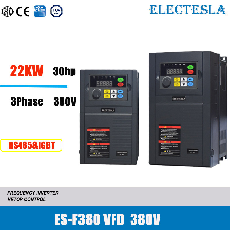 VFD 22KW Inverter 380V 3Phase heavyduty asynchronous motor speed