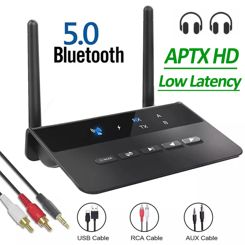 2 In1 80M Range Bluetooth 5.0 Receiver Transmitter CSR Aptx Audio ...