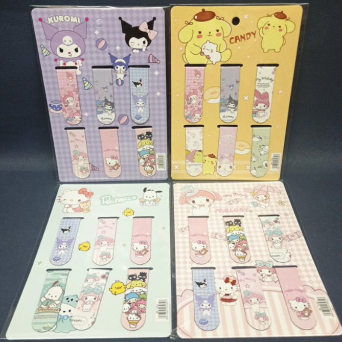 Sanrio series magnetic bookmarks cinnamoroll creative magnet bookmarks kuromi refrigerator ...