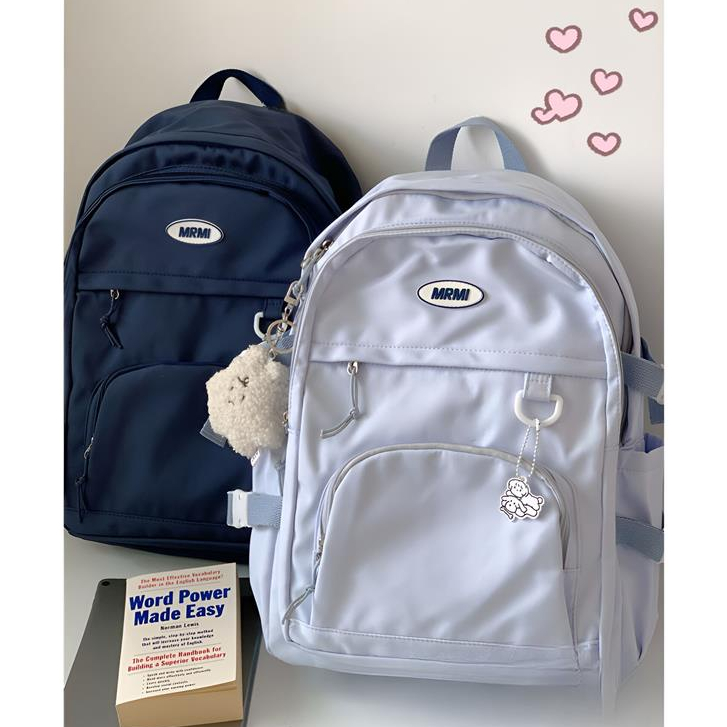 Japanese and Korean Backpacks Large Capacity Student Schoolbag Solid