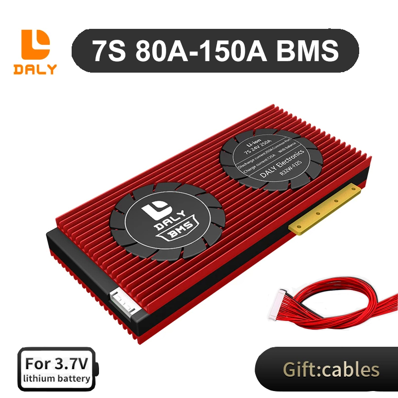 Daly BMS Li-ion BMS 7S 24V 80A 100A 120A 150A Li-ion 18650 Charge Board ...