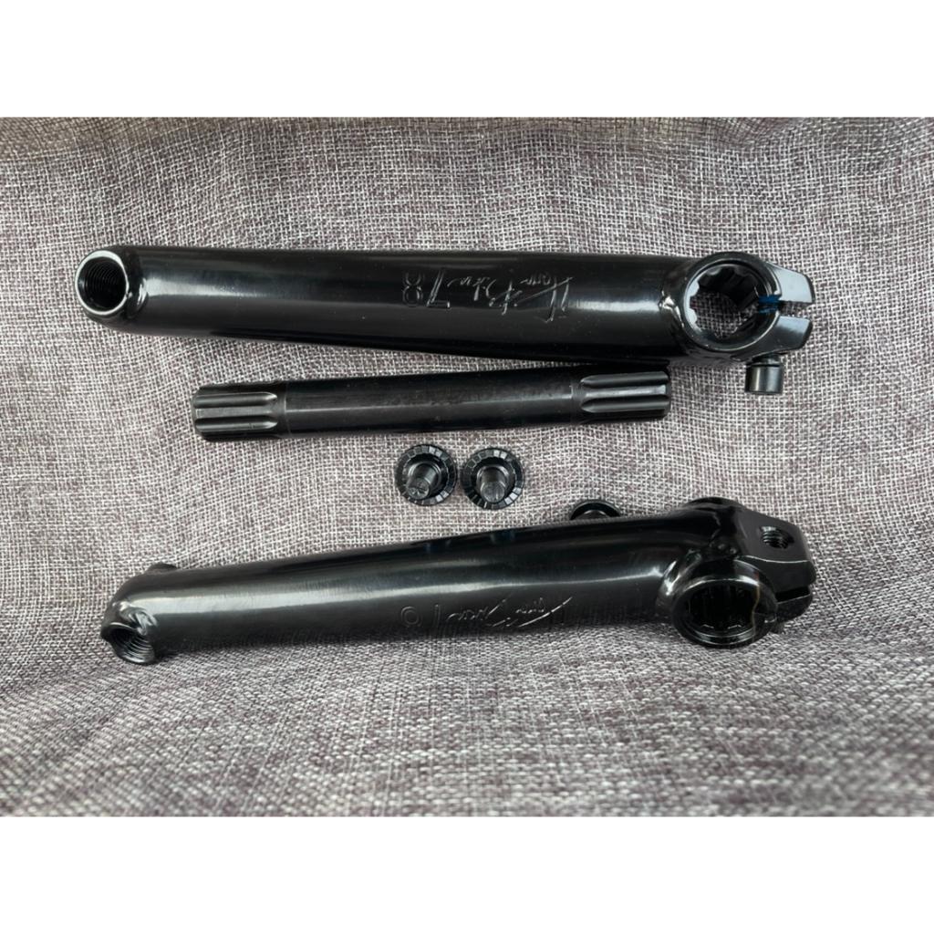 Khe Bmx KHEbikes MVP V2 BMX Crank Set 48 Teeth CrMo 19 Mm Axle Black 3 Peice Crank