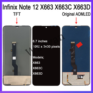 Original AMOLED Infinix Note 12 X663 X663C X663D Note 12 G96 X670