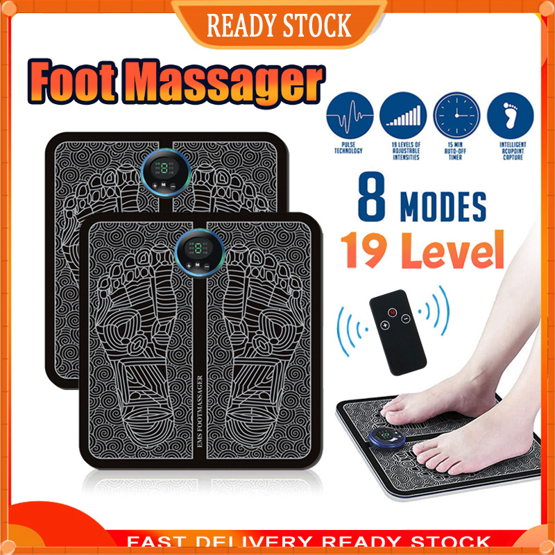 Electric Foot Massage Pad EMS Feet Acupuncture Stimulator USB ...