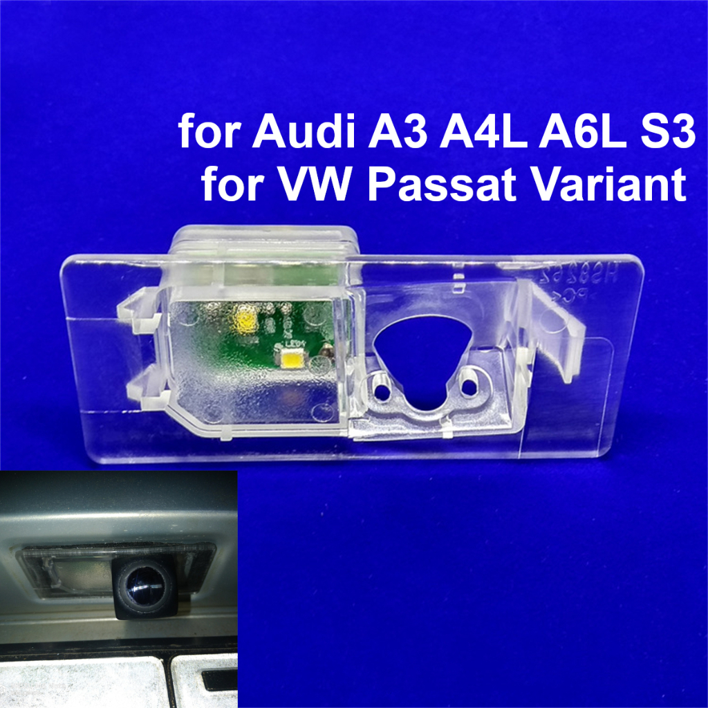 Rear Camera Bracket License Plate Lights Housing for Audi A3 A4L A6L S3 ...