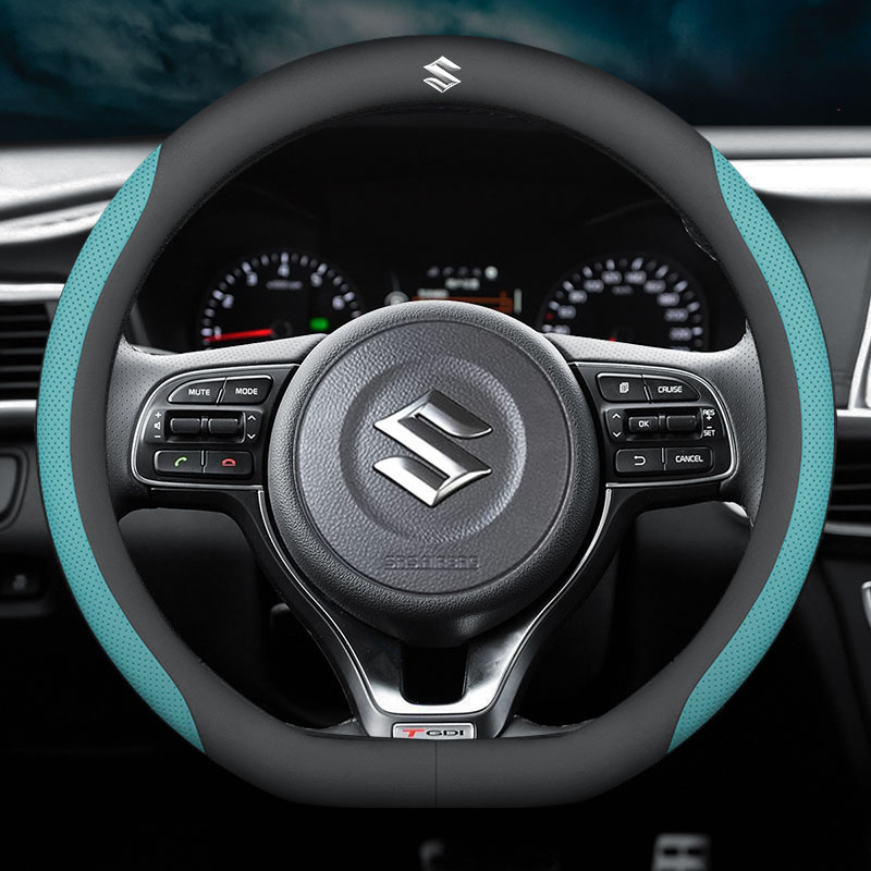 Car Steering Wheel Cover For Suzuki Ignis Jimny S-Cross Swift SX4 Vitara Alto Baleno Equator Ciaz Samurai Ertiga Accessories - 34 - View #2