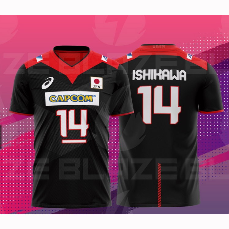 BLACK Japan Olympic Volleyball Jersey Shopee Philippines