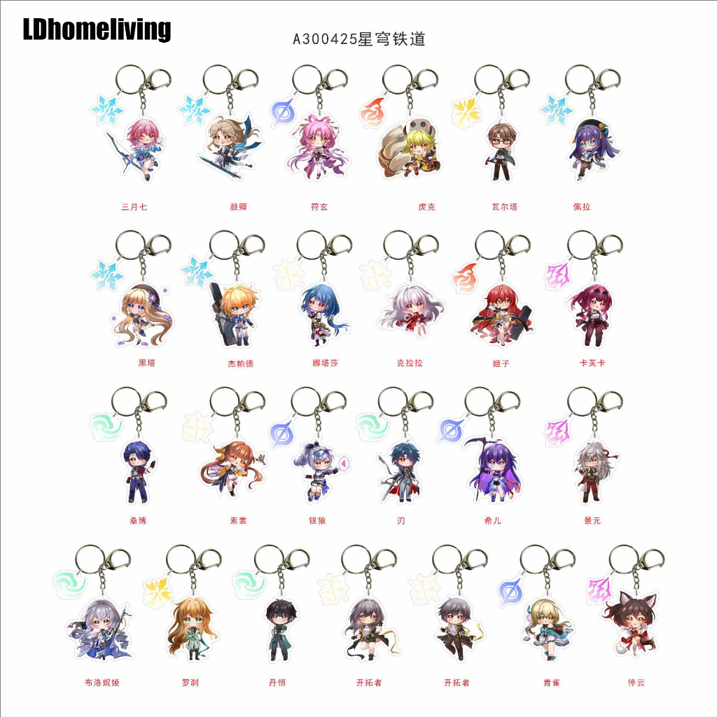 Game Honkai Star Rail Keychain Acrylic Pendant Shopee Philippines 1628