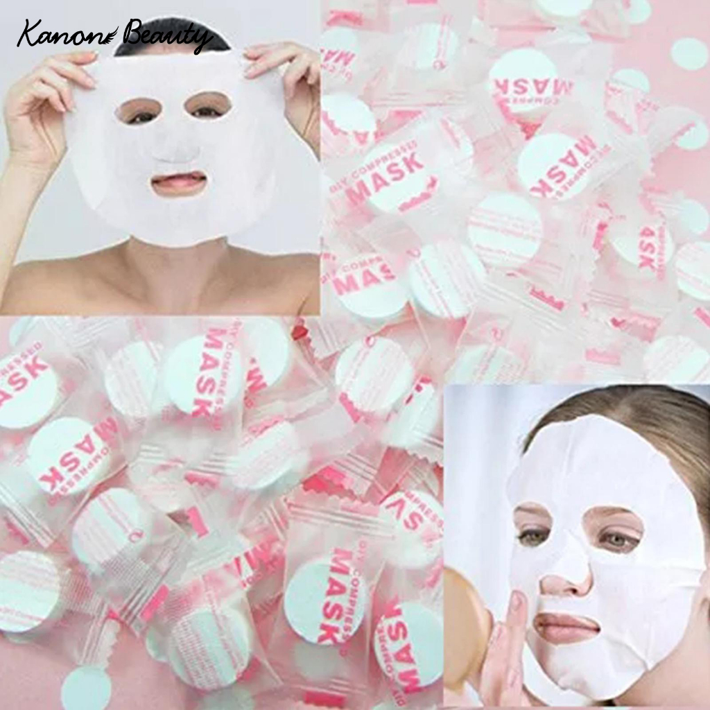 20/50/100pcs Disposable Compressed Facial Mask Portable Travel Non ...