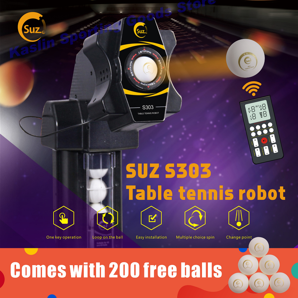 SUZS303 wireless remote control version table tennis robot automatic