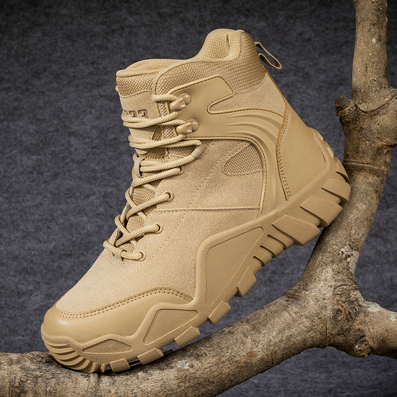 Men's Low Cut Work Boots Outdoor Combat Boots Men Shoes Shopee