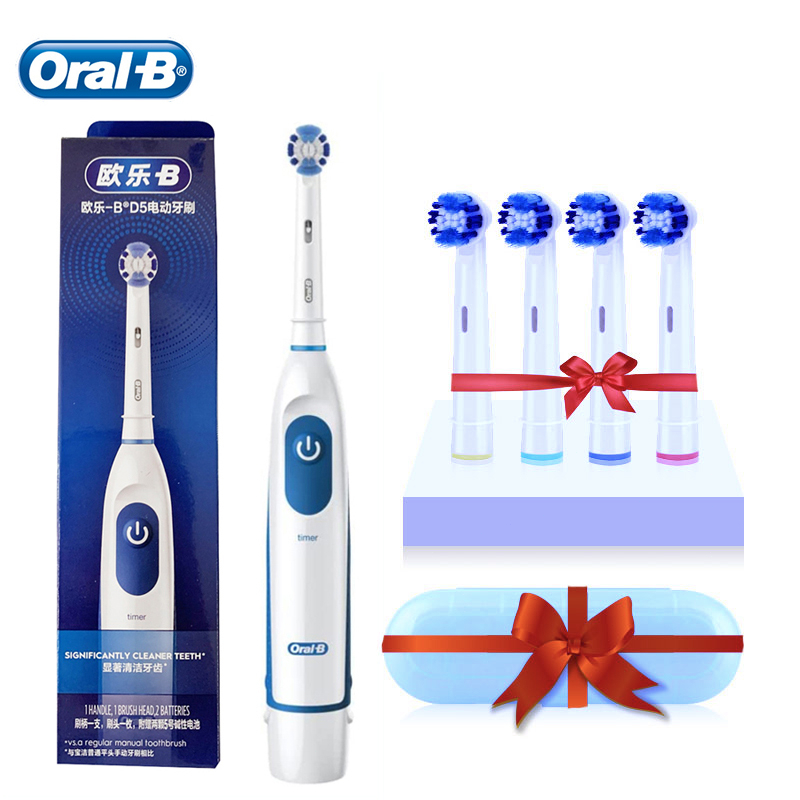 Oral B Electric Toothbrush Round Head Precision Clean Teeth 2D Rotation
