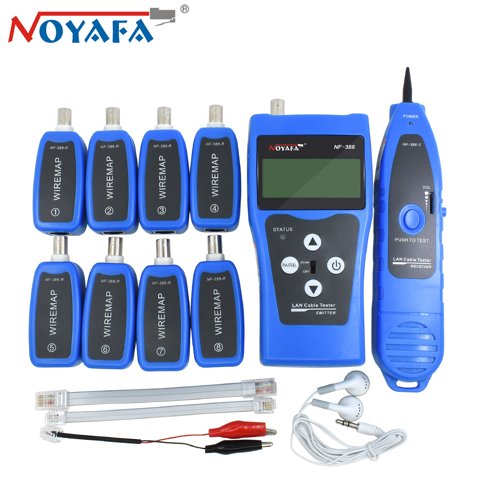 Original Noyafa NF388 RJ45 RJ11 Network Cable Tester Wire LCD Fault