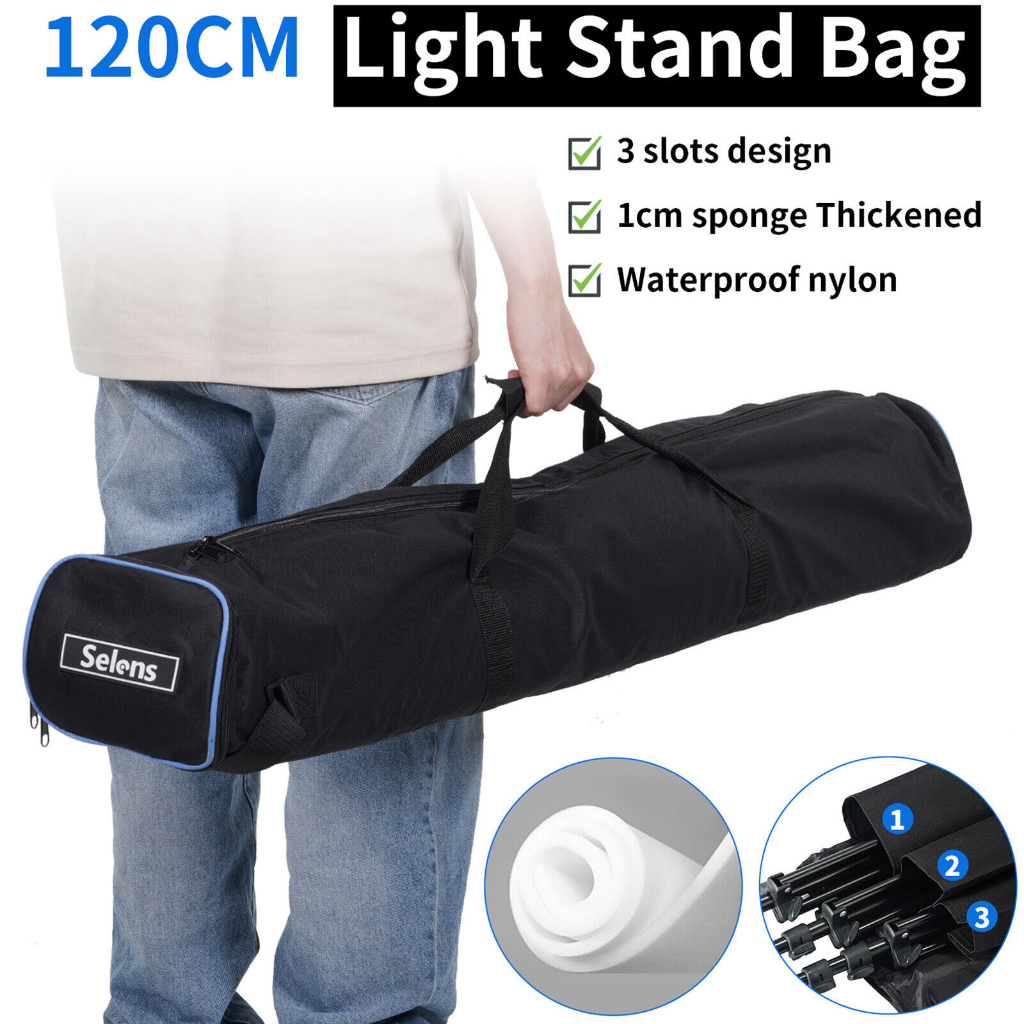 Selens Light Stand Bag 120CM Photography Long Case for Stand Tripdo