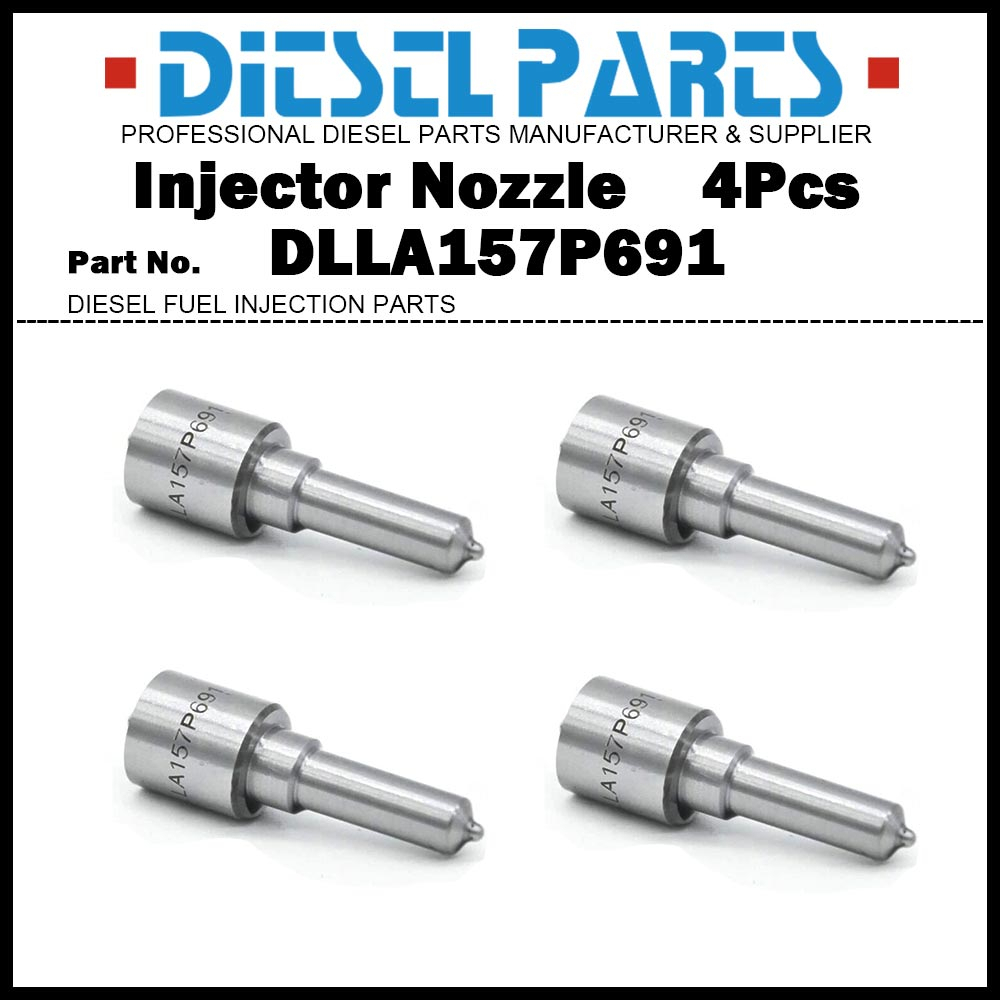 4Pcs Diesel Fuel Injector Nozzle Tips DLLA157P691 for Hyundai County ...