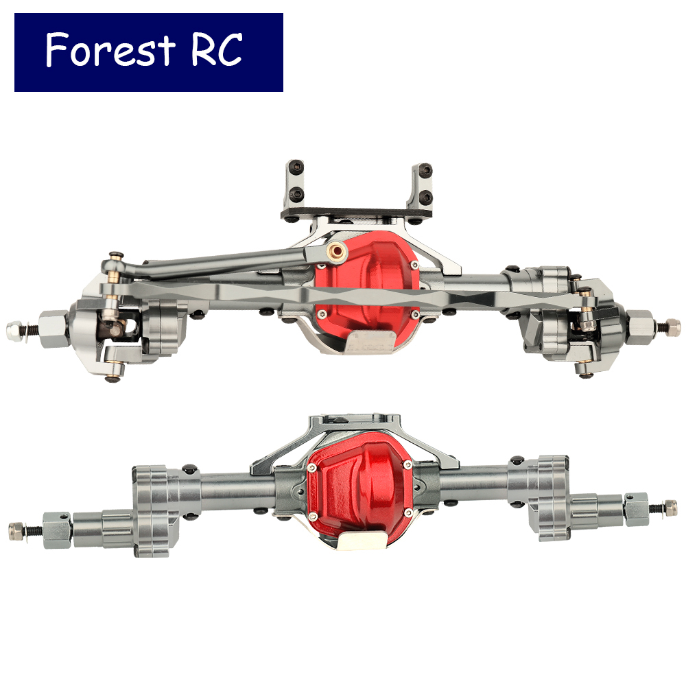 Forestrc Aluminum Alloy Front and Rear Portal Axle Set for SCX10 I II