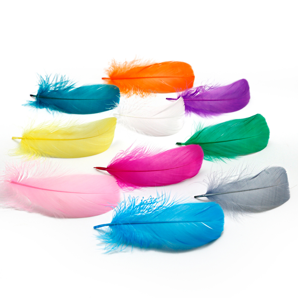 High Quality 50Pcs 813cm Natural Feathers Small Floating Goose Feather