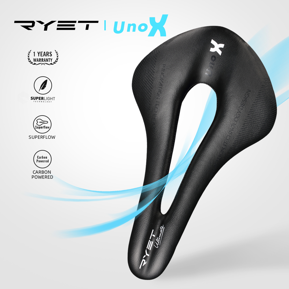 RYET Carbon Saddle Bicycle Saddle 7x9mm Oval Rails Mountain Road Bike