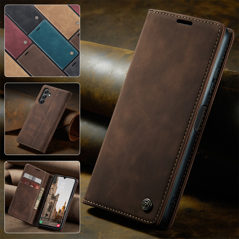 Magnetic Casing For Samsung Galaxy Note 20 10 Lite S23 FE S22 Ultra Note20  Flip Cover Retro Leather Phone Holder Stand TPU Silicone Bumper Shockproof 
