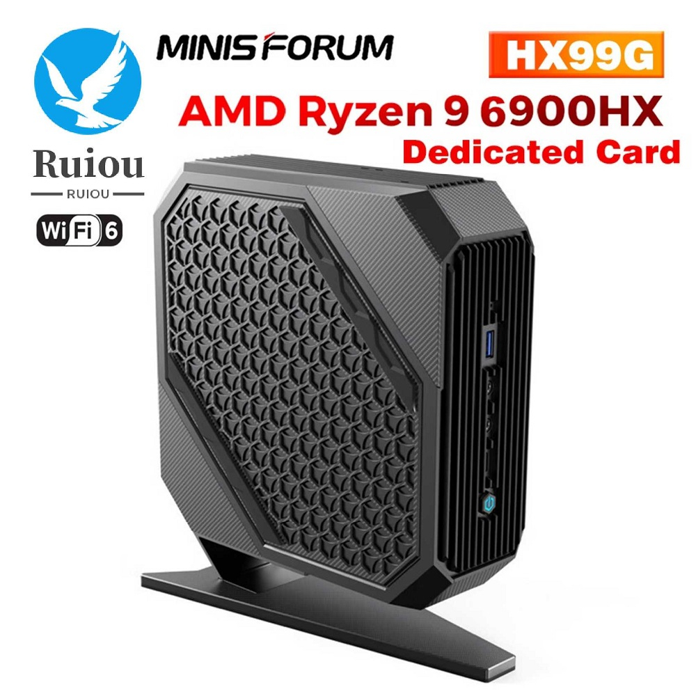 MinisForum HX99G Mini PC Windows 11 AMD Ryzen 9 6900HX AMD Radeon RX 6600M DDR5 32GB 512GB SSD