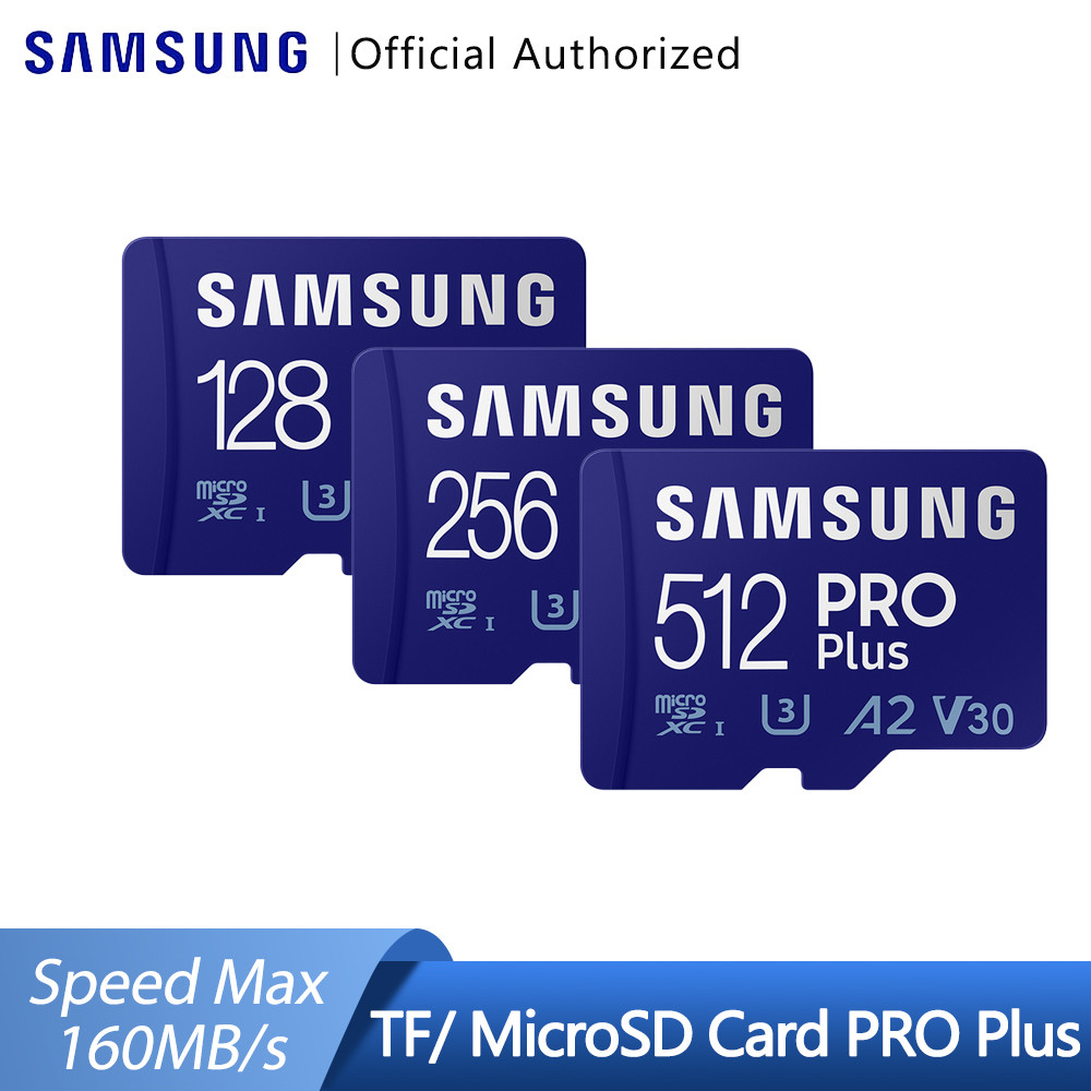Original SAMSUNG PRO Plus Memory Card 512GB 256GB MicroSD Card High