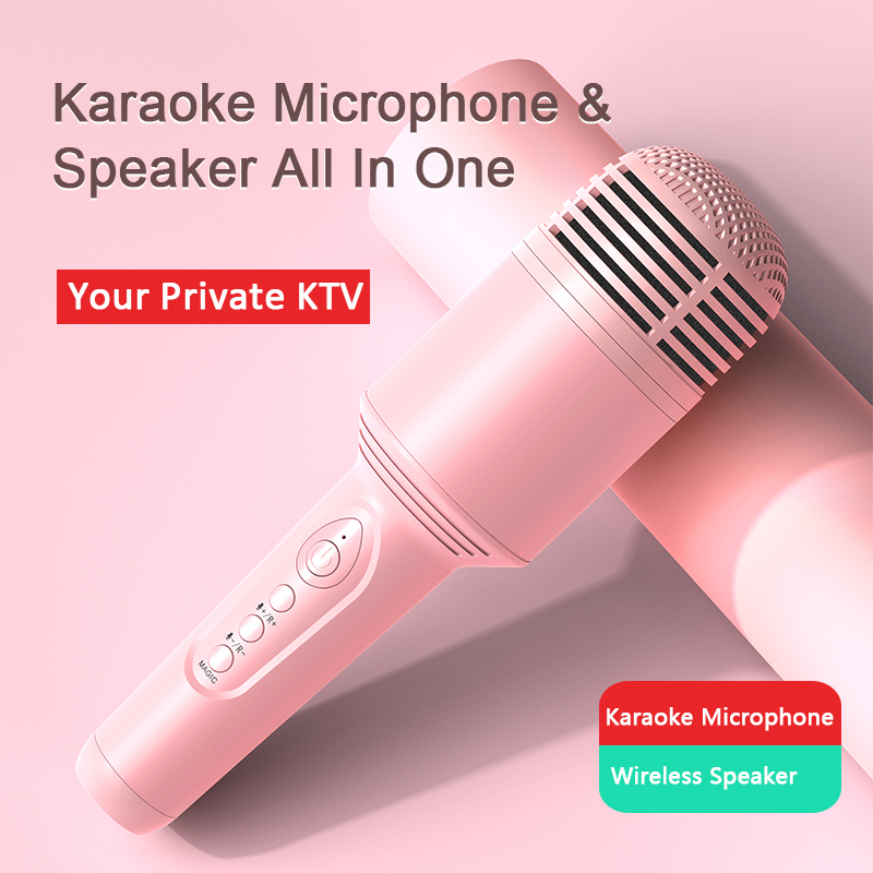 Magic Wireless Karaoke Microphone Portable Bluetooth KTV Singing ...