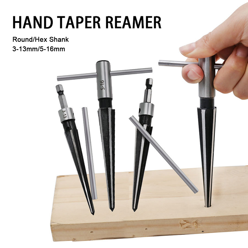 Taper Reamer 313mm&516mm Hand Metal Reamer Deburring Enlarge Pin Hole