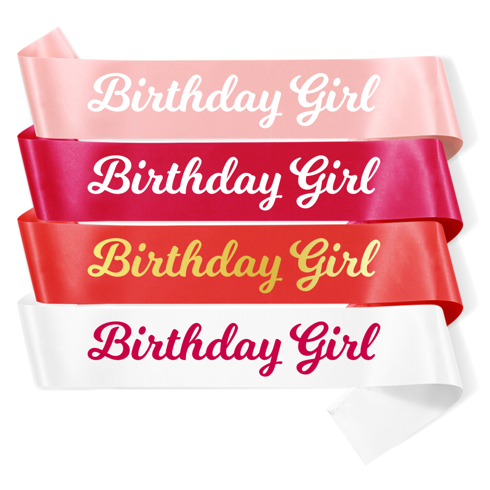 Birthday Girl Sash Birthday Party Accessory Decoration Party Favors